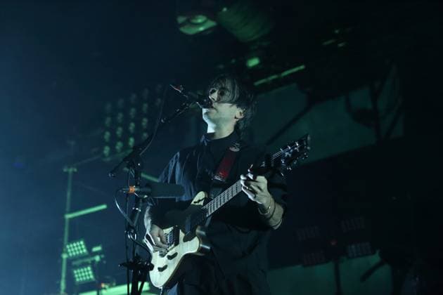 Alexander Giannascoli aka Alex G at a concert at Huxleys Neue Welt in Berlin, November 5, 2025 Alex G concert Berlin