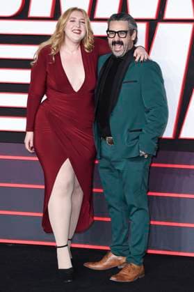 Honey Ross and Gav Murphy at the premiere of the movie The Running Man at Odeon Luxe Leicester Square London, 05 11 2025 Foto:xS.xVasx xFuturexImagex running_5139