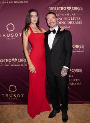 Red carpet for the 12th Annual Maestro Cares Foundation Gala Featuring: Valentina Ferrer, J. Balvin Where: New York, New York, United States When: 05 Nov 2025 Credit: Janet Mayer INSTARimages.com EDITORIAL USE ONLY. NOT FOR USE BY NEWSPAPERS BASED IN THE UK. Copyright: xx instar55245197