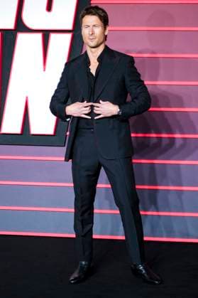 Glen Powell at the premiere of the movie The Running Man at the Odeon Luxe Leicester Square London, 05 11 2025 Foto:xJ.xEdwardsx xFuturexImagex running_5306
