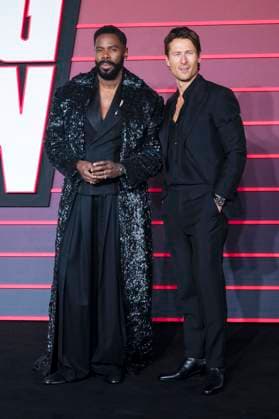 Glen Powell and Colman Domingo at the premiere of the movie The Running Man at the Odeon Luxe Leicester Square London, 05 11 2025 Foto:xJ.xEdwardsx xFuturexImagex running_5309