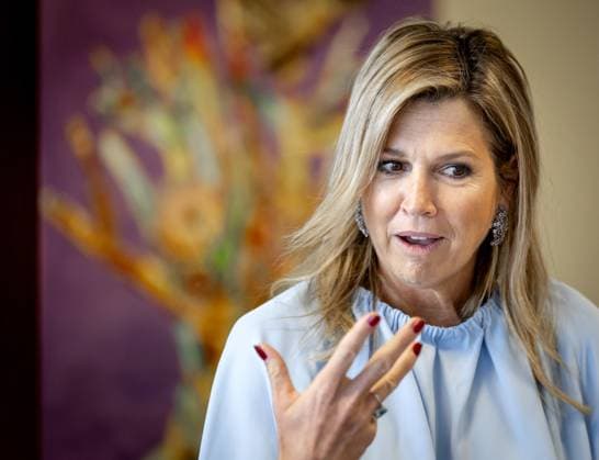 UTRECHT - Queen Maxima during a working visit to Enik Recovery College. This academy offers a learning environment and a meeting place for people who have personal experience with disruption due to mental health issues or addiction. ANP KOEN VAN WEEL netherlands out - belgium out  Copyright: xx x541378781x originalFilename: 541378781.jpg