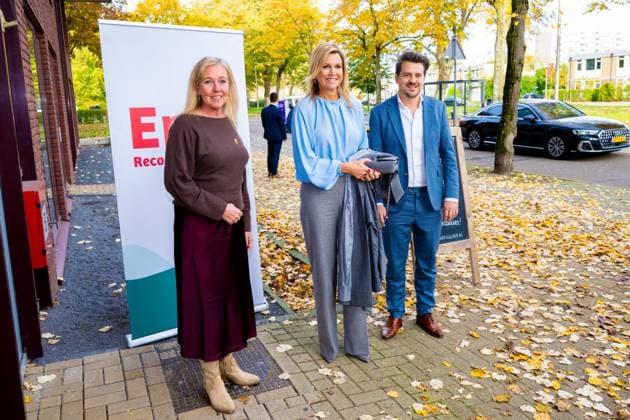 UTRECHT, The Netherlands, 2025-11-06 11:03:06 UTRECHT, 06-11-2025, Enik Recovery College. Queen Maxima during a working visit to Enik Recovery College in Utrecht. Enik Recovery College is a recovery academy for people who have personal experience with disruption due to mental health issues or addiction. PHOTO: NLBeeld Patrick van Emst Credit: NL Beeld Patrick van Emst  Copyright: xx x