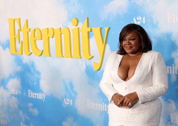 Da Vine Joy Randolph attends the Los Angeles Special Screening of A24 s Eternity at the AMC Century City 15 in Los Angeles, CA on Wednesday, November 5, 2025. Storyline: In an afterlife where souls have one week to decide where to spend eternity, Joan is faced with the impossible choice between the man she spent her life with and her first love, who died young and has waited decades for her to arrive.  LAP20251105837 GREGxGRUDT