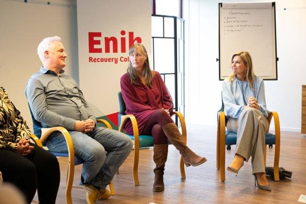 Queen Maxima visits Enik Recovery College. Utrecht, the Netherlands. 06 Nov 2025 Queen Maxima during a working visit to the Enik Recovery College in Utrecht. Utrecht The Netherlands  Copyright: xMischaxSchoemakerx
