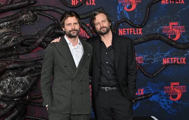 ˜Stranger Things 5™ World Premiere Ross Duffer and Matt Duffer arriving to Stranger Things 5™ world premiere held at the TCL Chinese Theatre on November 6, 2025 in Hollywood, Ca. Hollywood TCL Chinese Theatre California USA Copyright: xLisaxOConnor xAFF-USA.COMx