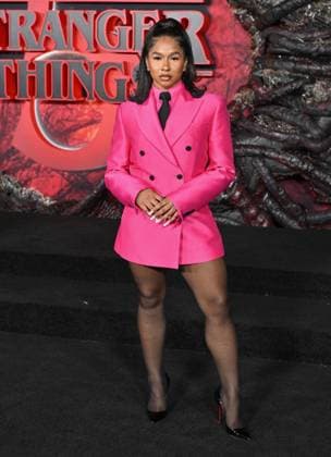˜Stranger Things 5™ World Premiere Jordan Chiles arriving to the Stranger Things 5™ world premiere held at the TCL Chinese Theatre on November 6, 2025 in Hollywood, Ca. Hollywood TCL Chinese Theatre California USA Copyright: xLISAxOConnor xAFF-USA.COMx