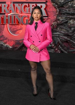 ˜Stranger Things 5™ World Premiere Jordan Chiles arriving to the Stranger Things 5™ world premiere held at the TCL Chinese Theatre on November 6, 2025 in Hollywood, Ca. Hollywood TCL Chinese Theatre California USA Copyright: xLISAxOConnor xAFF-USA.COMx