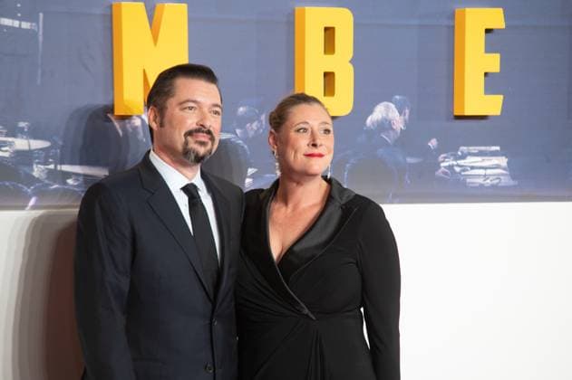 London, England, United Kingdom: Nuremberg film premiere in Leicester Square, London. Pictured: James Vanderbilt London United Kingdom  - ZUMAp169 20251106_zea_p169_1049 Copyright: xCRISTINAxMASSEIx