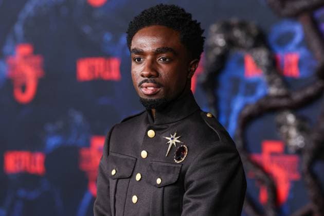 Los Angeles Premiere Of Netflix s Stranger Things Season 5 HOLLYWOOD, LOS ANGELES, CALIFORNIA, USA - NOVEMBER 06: Caleb McLaughlin wearing Wales Bonner FW25 RTW, specifically Look 15 from the Autumn Winter 2025 ˜Selah™ Collection and a Hublot timepiece arrives at the Los Angeles Premiere Of Netflix s Stranger Things Season 5 held at the TCL Chinese Theatre IMAX on November 6, 2025 in Hollywood, Los Angeles, California, United States., Credit:Xavier Collin Avalon United States, California, Hollywood, TCL Chinese Theatre IMAX  Copyright: xXavierxCollinx xAvalonx 1050955924