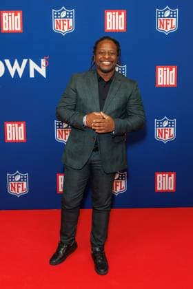 Reception BILD NFL TOUCHDOWN BERLIN Mola Adebisi at the BILD TOUCHDOWN BERLIN National Football League reception, on the occasion of the first regular season game of the NFL teams Indianapolis Colts vs Atlanta Falcons on 07 11 2025 at the Axel Springer Hochhaus in Berlin Copyright: xEventpressxKochanx