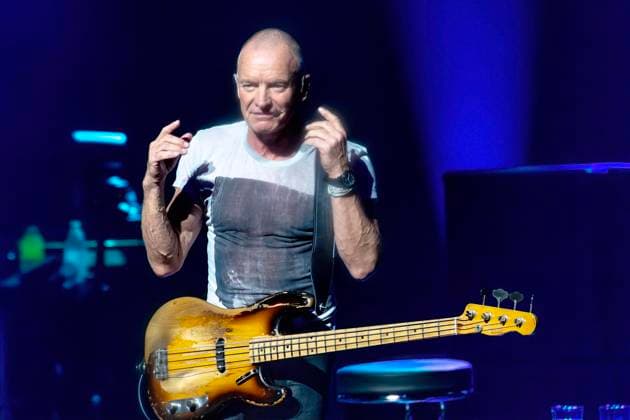Sting performs on stage at the Hard Rock Live in the Seminole Hotel and Casino Hollywood, in Hollywood, Florida on Friday, November 7, 2025.  MIA20251107201 GARYxIxROTHSTEIN