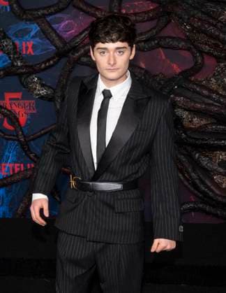 November 6, 2025, Hollywood, California, USA: Canadian-American actor and entrepreneur NOAH SCHNAPP attends the Los Angeles red carpet premiere of Netflix s Stranger Things Season 5. Hollywood USA - ZUMAb173 20251106_aap_b173_270 Copyright: xBillyxBennightx