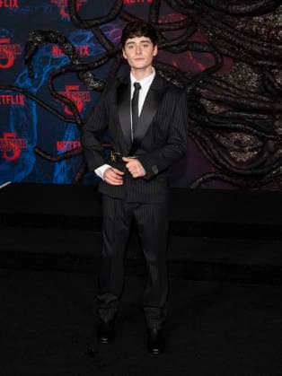 November 6, 2025, Hollywood, California, USA: Canadian-American actor and entrepreneur NOAH SCHNAPP attends the Los Angeles red carpet premiere of Netflix s Stranger Things Season 5. Hollywood USA - ZUMAb173 20251106_aap_b173_306 Copyright: xBillyxBennightx