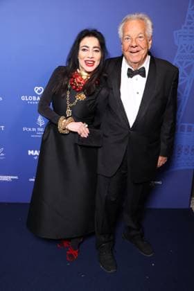 Paris Global Gift Gala - Paris Chahrazad Rizk and Massimo Gargia attends the Paris Global Gift Gala in Paris, France on Novmber 08, 2025. Photo by Jerome Domine ABACAPRESS.COM France  Copyright: xDominexJerome ABACAx