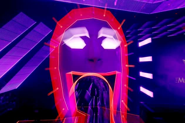 The backdrop through which the characters enter the stage in the Prosieben show The Masked Singer at the MMC Studios in Ossendorf Theme picture, symbolic picture Cologne, 08 11 2025 NRW Germany Copyright: xChristophxHardtx