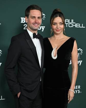 2025 Baby2Baby Gala Evan Spiegel and Miranda Kerr arriving to the 2025 Baby2Baby Gala presented by Paul Mitchell at the Pacific Design Center on November 8, 2025 in West Hollywood, Ca. West Hollywood Pacific Design Center California USA Copyright: xLisaxOConnor xAFF-USA.COMx
