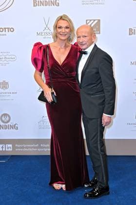 43 German Sports Press Ball 2025 Maria Riesch and Johann Schrempf on the occasion of the 43 German Sports Press Ball on 08 11 2025 at the Alte Oper Frankfurt Main 20251108MWI094333