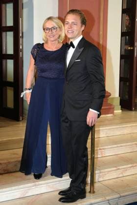 Heidi Beckenbauer and Joel Beckenbauer at the 43rd German Sports Press Ball on 8 11 2025 at the Alte Oper in Frankfurt am Main German Sports Press Ball 2025 in Frankfurt am Main