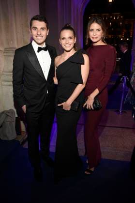 Marcel Wontorra, Lea Rostek and Kristin Wontorra at the 43 German Sports Press Ball 2025 in the Alte Oper Frankfurt, 08 11 2025 Foto:xF.xKernx xFuturexImagex sportpresseball_5227