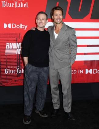 Paramount s The Running Man New York Premiere Christian Slater and Glen Powell attending Paramount s The Running Man New York Premiere held at the AMC Lincoln Square on November 9, 2025 in New York City, NY New York City AMC Lincoln Square NY USA Copyright: xStevenxBergman AFF-USA.COMx