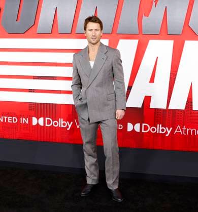 Glen Powell arrives on the receiving red carpet at Paramount s The Running Man New York Premiere at AMC Lincoln Square Theater on Sunday, November 9, 2025 in New York City.  NYP20251109135 JOHNxANGELILLO