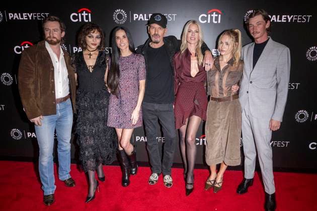 PaleyFest NY 2025: Paramount+ s Landman , New York, New York, USA - 09 Nov 2025 (L-R) Christian Wallace, Paulina Chávez, Demi Moore, Billy Bob Thornton, Ali Larter, Michelle Randolph and Jacob Lofland attend Paramount+ s Landman during PaleyFest NY 2025 at The Paley Museum. New York United States Copyright: xRonxAdarx xSOPAxImagesx _radar_paley_20251109_00751