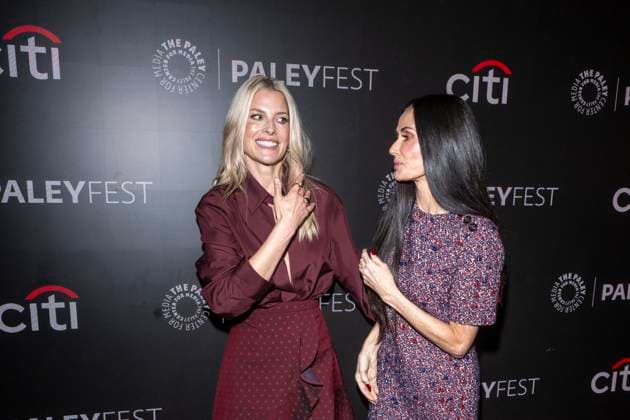 PaleyFest NY 2025: Paramount+ s Landman , New York, New York, USA - 09 Nov 2025 (L-R) Ali Larter and Demi Moore attend Paramount+ s Landman during PaleyFest NY 2025 at The Paley Museum. New York United States Copyright: xRonxAdarx xSOPAxImagesx _radar_paley_20251109_00844
