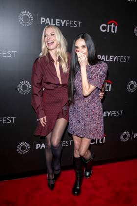 November 9, 2025, New York, United States: (L-R) Ali Larter and Demi Moore attend Paramount+ s Landman during PaleyFest NY 2025 at The Paley Museum. New York United States - ZUMAs197 20251109_aaa_s197_563 Copyright: xRonxAdarx