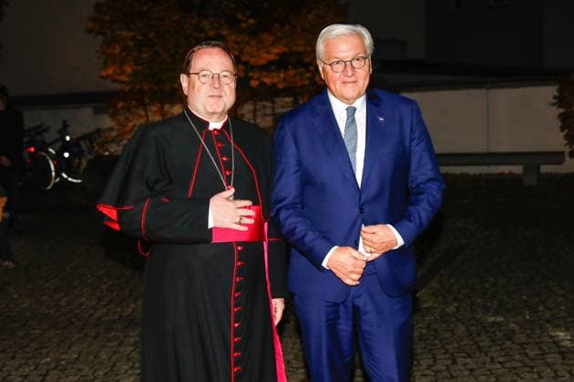 St Michaels Annual Reception 2025 in Berlin Berlin, 10 11 2025 Bishop Dr Georg Bätzing, Chairman of the German Bishops Conference and Federal President Frank Walter Steinmeier at the St Michaels Annual Reception 2025 in Berlin Berlin Copyright: xMatthiasxGränzdörferx