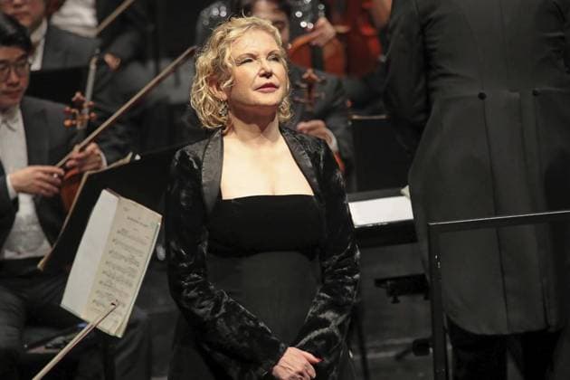 3 Symphony concert of the Neue Philharmonie Westfalen with the Gelsenkirchen star soprano Anne Schwanewilms at the Musiktheater im Revier in Gelsenkirchen FOR EDITORIAL PURPOSES ONLY p 3 Symphony concert of the Neue Ph Copyright: FrankxOppitz doc837g0t82b3ccxzbf5zf ,EDITORIAL USE ONLY Copyright: FrankxOppitz
