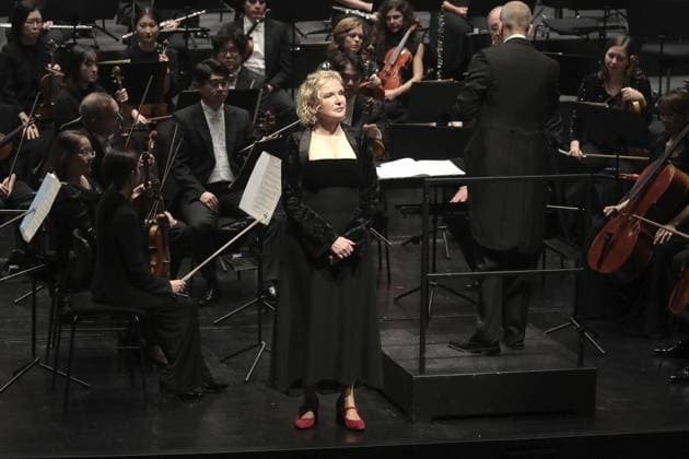 3 Symphony concert of the Neue Philharmonie Westfalen with the Gelsenkirchen star soprano Anne Schwanewilms at the Musiktheater im Revier in Gelsenkirchen FOR EDITORIAL PURPOSES ONLY p 3 Symphony concert of the Neue Ph Copyright: FrankxOppitz doc837g0sxgngm4vzu3wu ,EDITORIAL USE ONLY Copyright: FrankxOppitz