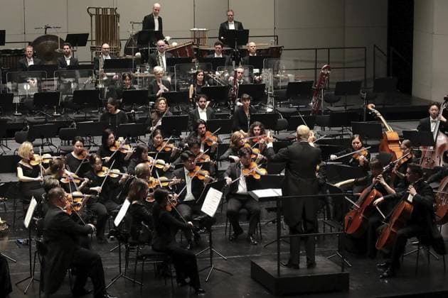 3 Symphony concert of the Neue Philharmonie Westfalen with the Gelsenkirchen star soprano Anne Schwanewilms at the Musiktheater im Revier in Gelsenkirchen FOR EDITORIAL PURPOSES ONLY p 3 Symphony concert of the Neue Ph Copyright: FrankxOppitz doc837g0ve16it16wi985zf ,EDITORIAL USE ONLY Copyright: FrankxOppitz