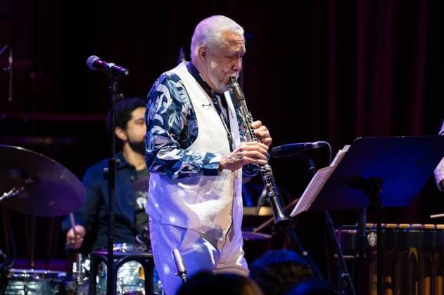 November 10, 2025, Madrid, Spain: Cuban jazz Paquito D Rivera performs during the JAZZMADRID concert at the Fernanda Gomez Theatre in Madrid. Madrid Spain - ZUMAs197 20251110_aaa_s197_174 Copyright: xAtilanoxGarciax