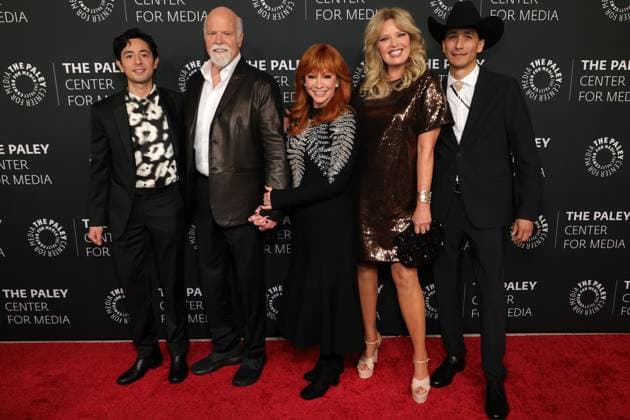 10 November 2025 - Beverly Hills, California - Pablo Castelblanco, Rex Linn, Reba McEntire, Melissa Peterman, Tokala Black Elk. The 2025 Annual Paley Honors Fall Gala held at The Beverly Hilton. Beverly Hills USA - ZUMAa123 20251110_zaa_a123_043 Copyright: xADx