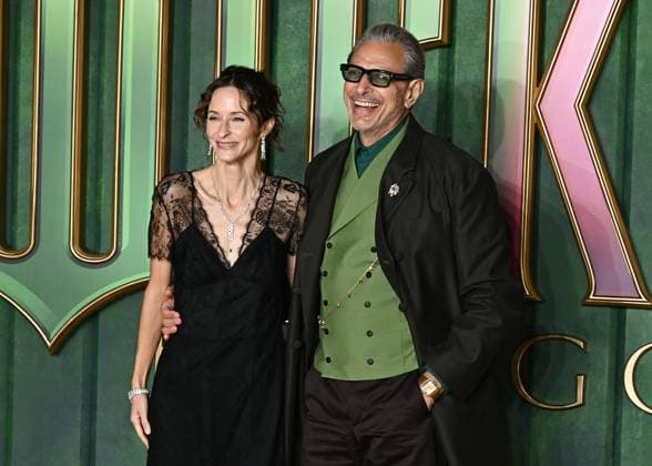 Emilie Livingston and Jeff Goldblum attends Wicked: For Good European Premiere at Cineworld Leicester Square in London, England. UK. Monday 10th November 2025 Copyright: xJamesxWarrenx adzj8087