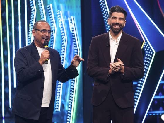 Rome, Rai studios on Via Asiago, Sanremo Giovani TV show - first episode. Pictured: Carlo Conti, Gianluca Gazzoli  Copyright: xMarcoxProvvisionatox xipa-agency.netx xMarcoxProvvisionatox IPA_Agency_IPA67842637