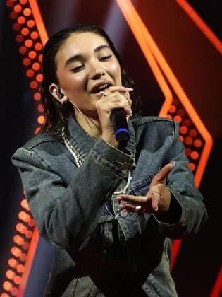 Rome, Rai studios on Via Asiago, Sanremo Giovani TV show - first episode. Pictured: Antonia  Copyright: xMarcoxProvvisionatox xipa-agency.netx xMarcoxProvvisionatox IPA_Agency_IPA67842761