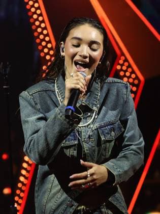 Rome, Rai studios on Via Asiago, Sanremo Giovani TV show - first episode. Pictured: Antonia  Copyright: xMarcoxProvvisionatox xipa-agency.netx xMarcoxProvvisionatox IPA_Agency_IPA67842763