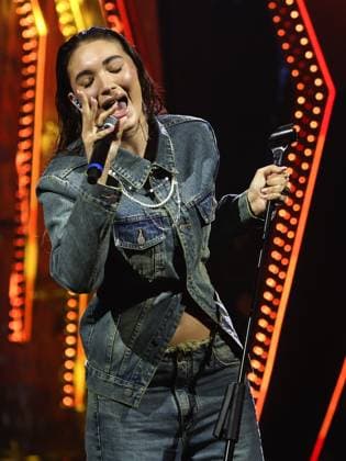 Rome, Rai studios on Via Asiago, Sanremo Giovani TV show - first episode. Pictured: Antonia  Copyright: xMarcoxProvvisionatox xipa-agency.netx xMarcoxProvvisionatox IPA_Agency_IPA67842772