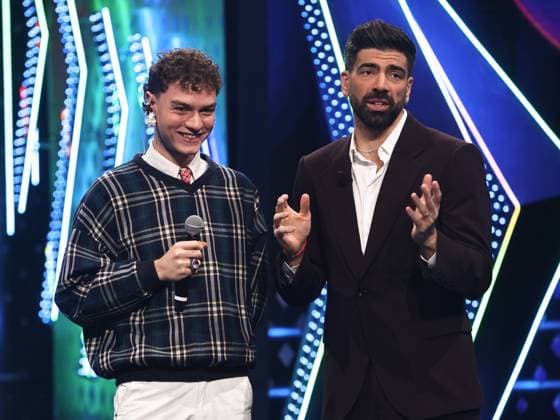 Rome, Rai studios on Via Asiago, Sanremo Giovani TV show - first episode. Pictured: Joseph, Gianluca Gazzoli  Copyright: xMarcoxProvvisionatox xipa-agency.netx xMarcoxProvvisionatox IPA_Agency_IPA67842776