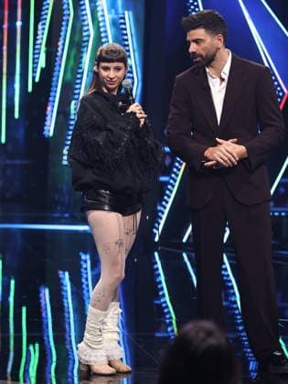 Rome, Rai studios on Via Asiago, Sanremo Giovani TV show - first episode. Pictured: CmqMartina, Gianluca Gazzoli  Copyright: xMarcoxProvvisionatox xipa-agency.netx xMarcoxProvvisionatox IPA_Agency_IPA67842832
