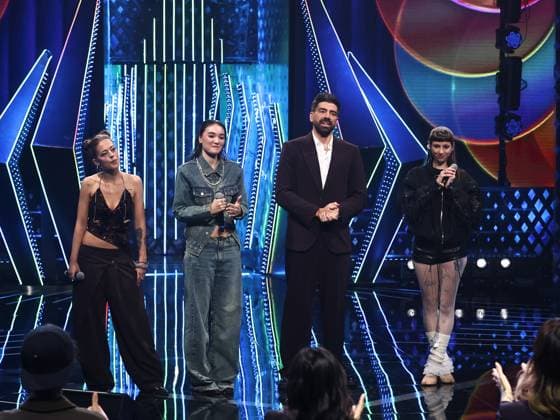 Rome, Rai studios on Via Asiago, Sanremo Giovani TV show - first episode. Pictured: La Messa, Antonia, Gianluca Gazzoli, CmqMartina  Copyright: xMarcoxProvvisionatox xipa-agency.netx xMarcoxProvvisionatox IPA_Agency_IPA67842848