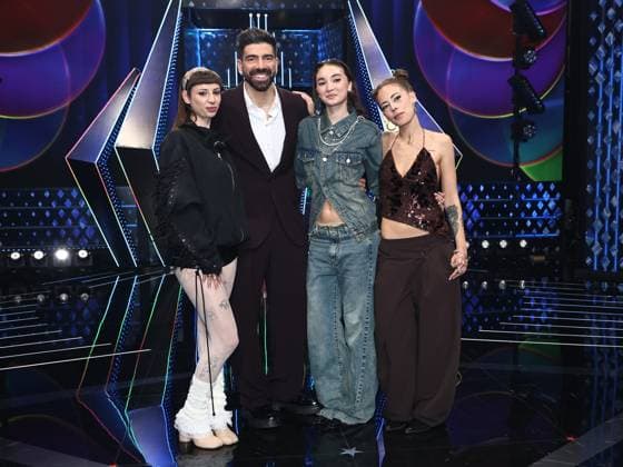 Rome, Rai studios on Via Asiago, Sanremo Giovani TV show - first episode. Pictured: CmqMartina, Gianluca Gazzoli, Antonia, La Messa  Copyright: xMarcoxProvvisionatox xipa-agency.netx xMarcoxProvvisionatox IPA_Agency_IPA67842928