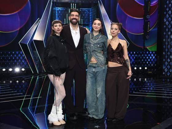 Rome, Rai studios on Via Asiago, Sanremo Giovani TV show - first episode. Pictured: CmqMartina, Gianluca Gazzoli, Antonia, La Messa  Copyright: xMarcoxProvvisionatox xipa-agency.netx xMarcoxProvvisionatox IPA_Agency_IPA67842933