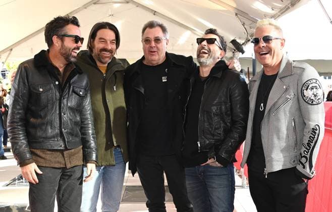 2025 Music City Walk of Fame Induction Ceremony Brad Tursi, Geoff Sprung, Vince Gill, Matthew Ramsey and Trevor Rosen of Old Dominion at the 2025 Music City Walk of Fame Induction Ceremony held at Music City Walk of Fame Park on November 11, 2025 in Nashville, TN Nashville Music City Walk of Fame Park Tennessee USA Copyright: xTammiexArroyox xAFF-USA.comx
