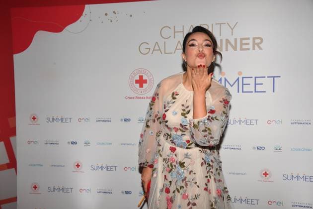 Rome, Monumental Complex of Santo Spirito in Sassia Charity Gala Dinner for the Red Cross 2025, In the photo: Rajae Bezzaz  Copyright: xVincenzoxLandix xipa-agency.netx xVincenzoxLandix IPA_Agency_IPA67849912