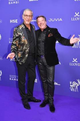 Patrick Lindner with his partner Peter Schäfer at the Tribute to Bambi 2025 at The Charles Hotel Munich, 11 11 2025 Foto:xB.xInsingerx xFuturexImagex tribute_5112