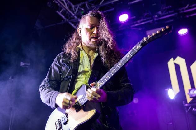 Nothing More live in Oslo, Norway Oslo, Norway. 11th, November 2025. The American rock band Nothing More performs a live concert at Vulkan Arena in Oslo. Here guitarist Mark Vollelunga is seen live on stage. Norway, Oslo, Vulkan Arena  Copyright: xGonzalesxPhoto TerjexDokkenx