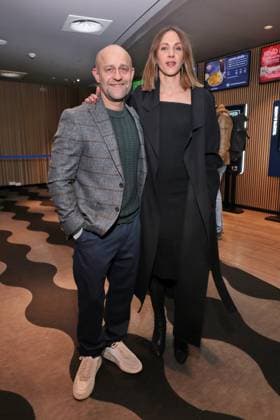 11 11 2025, Jürgen Vogel and Natalia Belitski at the premiere of Das Leben Der Wünsche, UCI East Side Gallery, Berlin, Berlin